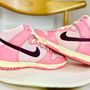 Nike Dunk High 'Hoops Pack Pink’ DX3359-600 Womens Size 8.5